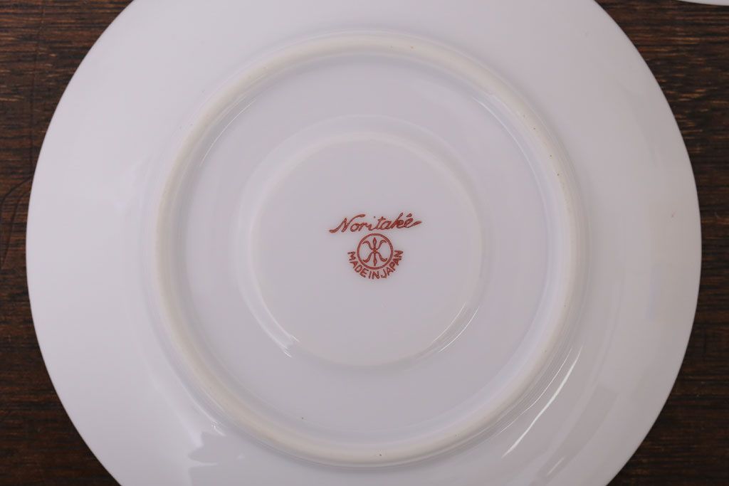 アンティーク雑貨　オールドノリタケ　海外(英国)輸出品　マルキ　カップ&ソーサー3客セット(洋食器)(2)