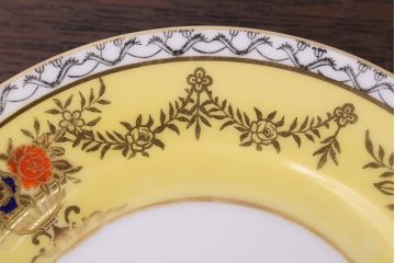 アンティーク雑貨　オールドノリタケ　海外(英国)輸出品　マルキ　カップ&ソーサー3客セット(洋食器)(2)