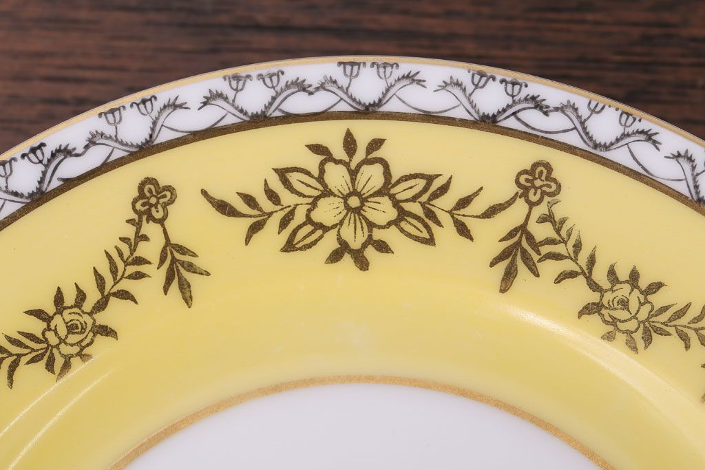 アンティーク雑貨　オールドノリタケ　海外(英国)輸出品　マルキ　カップ&ソーサー3客セット(洋食器)(2)