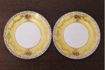 オールドノリタケ　海外(英国)輸出品　マルキ　カップ&ソーサー2客セット(トリオ)(洋食器)