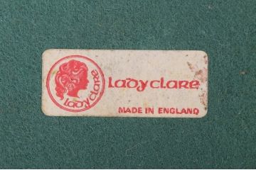 アンティーク雑貨　LADY CLARE(レディクレア)　イギリスビンテージ　木製のラウンドテーブルマット4枚セット(ランチョンマット・プレイスマット・コースター・丸トレー)(2)