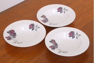 イギリス　Royal Albert(ロイヤルアルバート) MASQUERADE(マスカレード)シリーズ　スープボウル3枚セット(洋食器)(1)