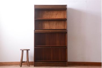 アンティーク家具　イギリスアンティーク　オーク材のスタッキングブックケース(本箱)(2)