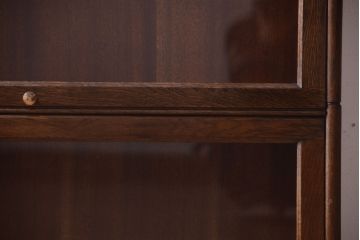 アンティーク家具　イギリスアンティーク　オーク材のスタッキングブックケース(本箱)(2)