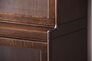 アンティーク家具　イギリスアンティーク　オーク材のスタッキングブックケース(本箱)(2)