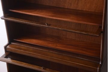 アンティーク家具　イギリスアンティーク　オーク材のスタッキングブックケース(本箱)(2)