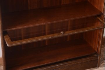 アンティーク家具　イギリスアンティーク　オーク材のスタッキングブックケース(本箱)(2)