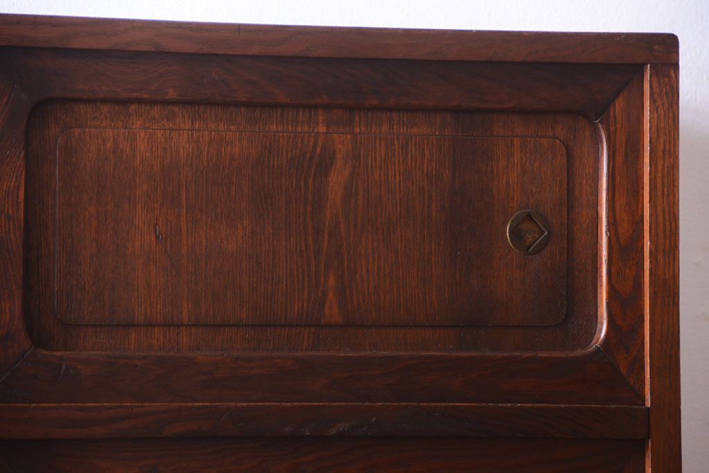 アンティーク家具　三方栓材製　和製アンティークの引き出し・作業台付き戸棚