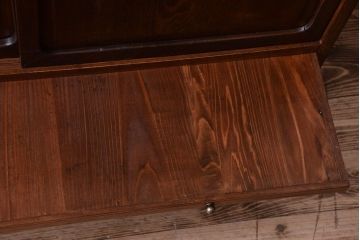 アンティーク家具　三方栓材製　和製アンティークの引き出し・作業台付き戸棚