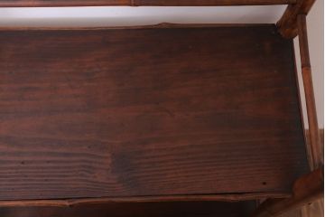 アンティーク家具　竹材製!和製アンティークの飾り棚(陳列棚)