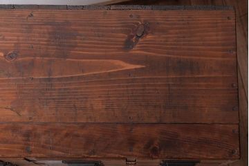 アンティーク家具　小ぶりな古い木のアンティーク薬箪笥