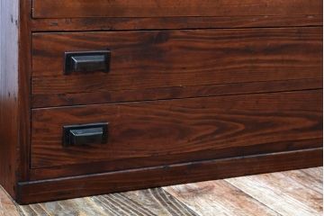 アンティーク家具　小ぶりな古い木のアンティーク薬箪笥