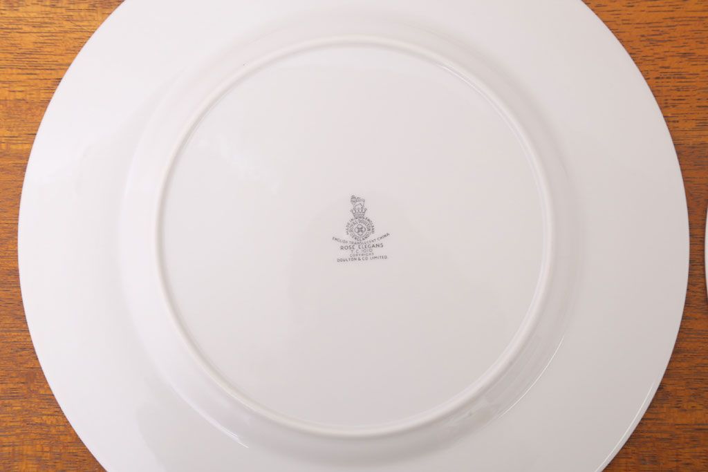 【T様ご成約済・ご決済用】ROYAL DOULTON(ロイヤルドルトン)　ROSE ELEGANS(ローズ・エレガンス)　ディナープレート4枚セット(皿・洋食器)(1)