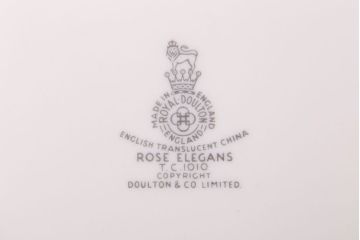 【T様ご成約済・ご決済用】ROYAL DOULTON(ロイヤルドルトン)　ROSE ELEGANS(ローズ・エレガンス)　ディナープレート4枚セット(皿・洋食器)(1)