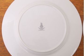 アンティーク雑貨　ROYAL DOULTON(ロイヤルドルトン)　ROSE ELEGANS(ローズ・エレガンス)　ディナープレート4枚セット(皿・洋食器)