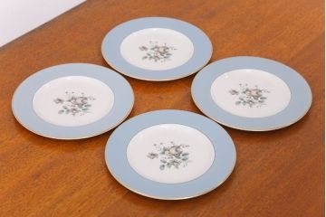 アンティーク雑貨　【T様ご成約済・ご決済用】ROYAL DOULTON(ロイヤルドルトン)　ROSE ELEGANS(ローズ・エレガンス)　サラダプレート4枚セット(皿・洋食器)(2)