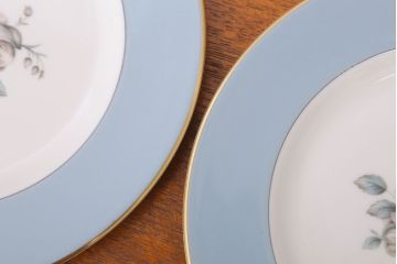 アンティーク雑貨　【T様ご成約済・ご決済用】ROYAL DOULTON(ロイヤルドルトン)　ROSE ELEGANS(ローズ・エレガンス)　サラダプレート4枚セット(皿・洋食器)(2)