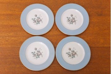 ROYAL DOULTON(ロイヤルドルトン)　ROSE ELEGANS(ローズ・エレガンス)　サラダプレート4枚(皿・洋食器)(2)