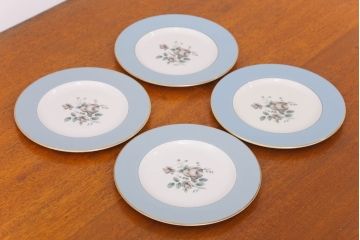 ROYAL DOULTON(ロイヤルドルトン)　ROSE ELEGANS(ローズ・エレガンス)　サラダプレート4枚(皿・洋食器)(2)