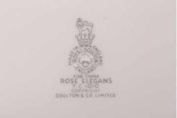 ROYAL DOULTON(ロイヤルドルトン)　ROSE ELEGANS(ローズ・エレガンス)　サラダプレート4枚(皿・洋食器)(2)