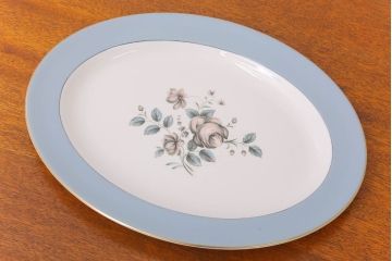 アンティーク雑貨　【T様ご成約済・ご決済用】ROYAL DOULTON(ロイヤルドルトン)　ROSE ELEGANS(ローズ・エレガンス)　オーバルプレート(2)(洋食器)