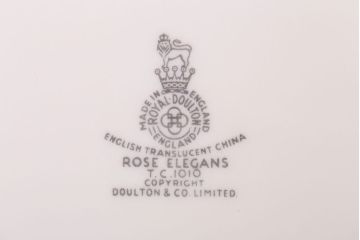 アンティーク雑貨　【T様ご成約済・ご決済用】ROYAL DOULTON(ロイヤルドルトン)　ROSE ELEGANS(ローズ・エレガンス)　オーバルプレート(2)(洋食器)