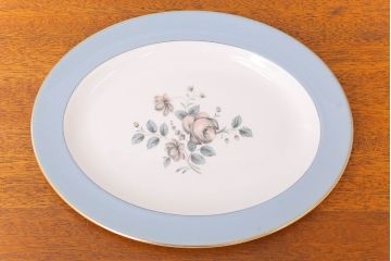 アンティーク雑貨　【T様ご成約済・ご決済用】ROYAL DOULTON(ロイヤルドルトン)　ROSE ELEGANS(ローズ・エレガンス)　オーバルプレート(1)(洋食器)