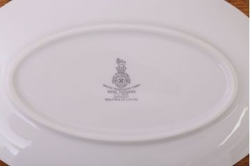 アンティーク雑貨　ROYAL DOULTON(ロイヤルドルトン)　ROSE ELEGANS(ローズ・エレガンス)　グレービーボート(ソースボート)(洋食器)