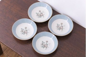 ROYAL DOULTON(ロイヤルドルトン)　ROSE ELEGANS(ローズ・エレガンス)　深皿4枚セット(洋食器)(1)