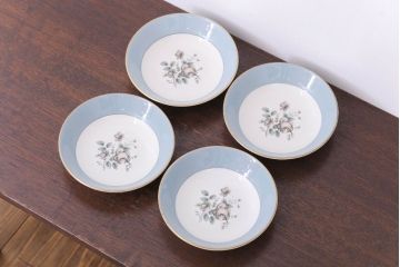 ROYAL DOULTON(ロイヤルドルトン)　ROSE ELEGANS(ローズ・エレガンス)　深皿4枚セット(洋食器)(2)