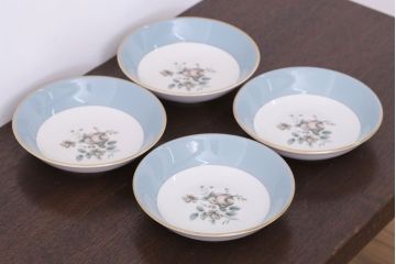 ROYAL DOULTON(ロイヤルドルトン)　ROSE ELEGANS(ローズ・エレガンス)　深皿4枚セット(洋食器)(3)