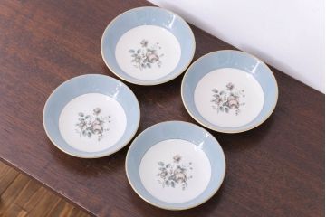ROYAL DOULTON(ロイヤルドルトン)　ROSE ELEGANS(ローズ・エレガンス)　深皿4枚セット(洋食器)(3)
