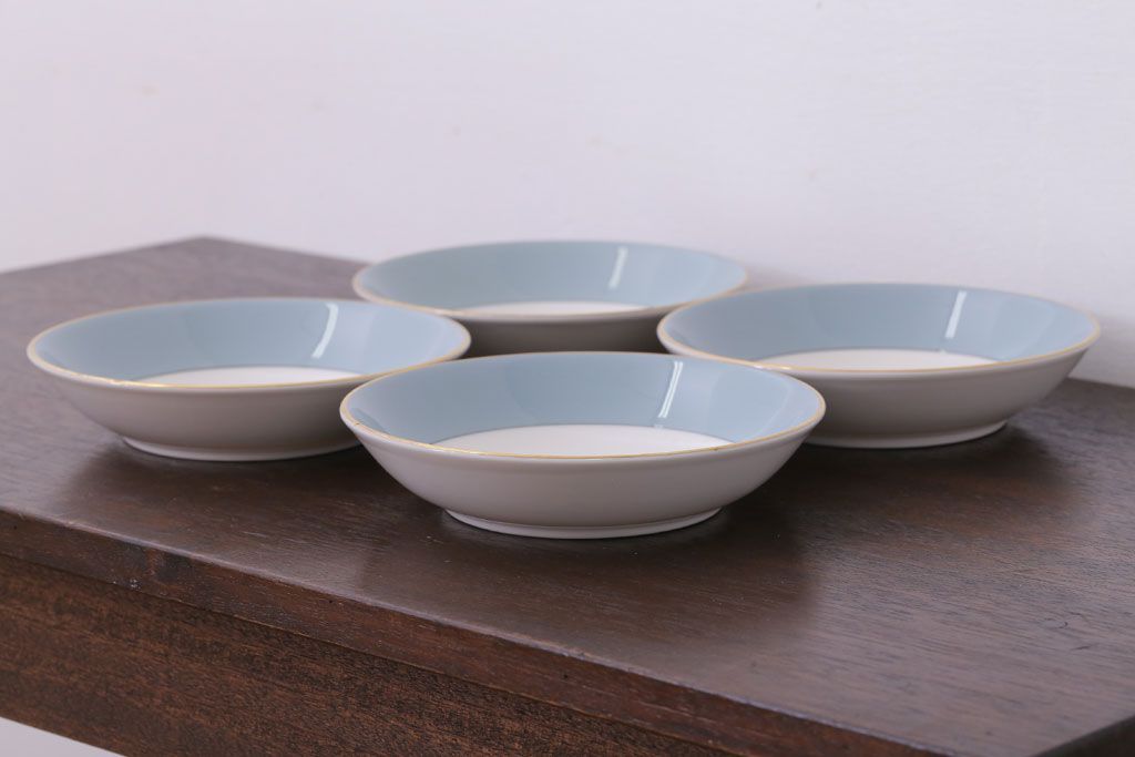 【T様ご成約済・ご決済用】ROYAL DOULTON(ロイヤルドルトン)　ROSE ELEGANS(ローズ・エレガンス)　深皿4枚セット(洋食器)