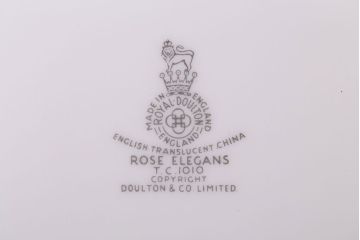 【T様ご成約済・ご決済用】ROYAL DOULTON(ロイヤルドルトン)　ROSE ELEGANS(ローズ・エレガンス)　深皿4枚セット(洋食器)