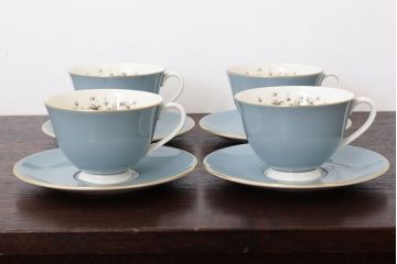 ROYAL DOULTON(ロイヤルドルトン)　ROSE ELEGANS(ローズ・エレガンス)　カップ&ソーサー4客セット(洋食器)(2)