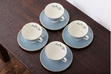 ROYAL DOULTON(ロイヤルドルトン)　ROSE ELEGANS(ローズ・エレガンス)　カップ&ソーサー4客セット(洋食器)(2)