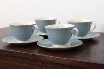 ROYAL DOULTON(ロイヤルドルトン)　ROSE ELEGANS(ローズ・エレガンス)　カップ&ソーサー4客セット(洋食器)(2)