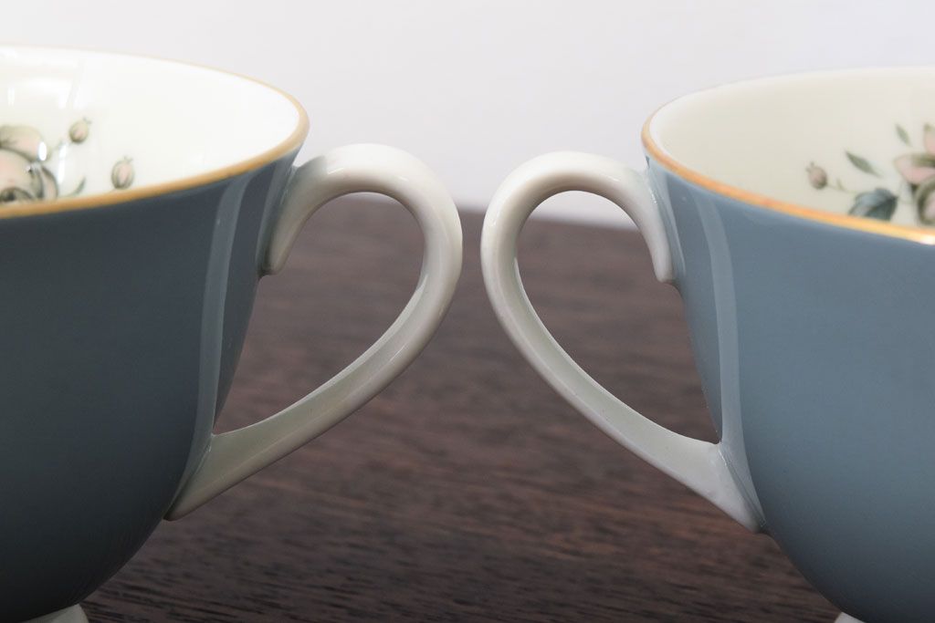 ROYAL DOULTON(ロイヤルドルトン)　ROSE ELEGANS(ローズ・エレガンス)　カップ&ソーサー4客セット(洋食器)(2)