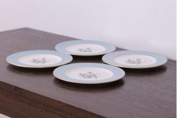 アンティーク雑貨　【T様ご成約済・ご決済用】ROYAL DOULTON(ロイヤルドルトン)　ROSE ELEGANS(ローズ・エレガンス)　ティープレート4枚セット(皿・洋食器)(1)
