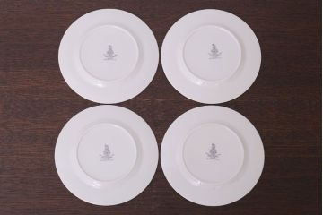 アンティーク雑貨　【T様ご成約済・ご決済用】ROYAL DOULTON(ロイヤルドルトン)　ROSE ELEGANS(ローズ・エレガンス)　ティープレート4枚セット(皿・洋食器)(1)