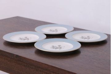 ROYAL DOULTON(ロイヤルドルトン)　ROSE ELEGANS(ローズ・エレガンス)　ティープレート4枚セット(皿・洋食器)(2)