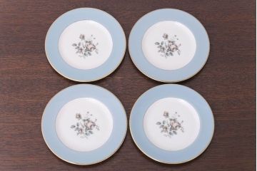 ROYAL DOULTON(ロイヤルドルトン)　ROSE ELEGANS(ローズ・エレガンス)　ティープレート4枚セット(皿・洋食器)(2)