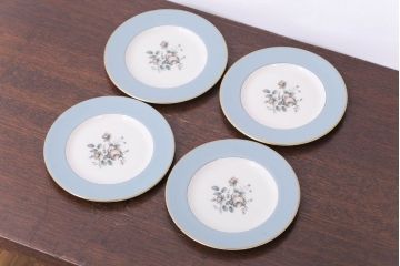 ROYAL DOULTON(ロイヤルドルトン)　ROSE ELEGANS(ローズ・エレガンス)　ティープレート4枚セット(皿・洋食器)(3)