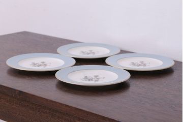 ROYAL DOULTON(ロイヤルドルトン)　ROSE ELEGANS(ローズ・エレガンス)　ティープレート4枚セット(皿・洋食器)(3)