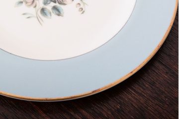 ROYAL DOULTON(ロイヤルドルトン)　ROSE ELEGANS(ローズ・エレガンス)　ティープレート4枚(皿・洋食器)