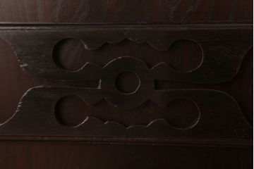 アンティーク家具　和モダンスタイル　古い木のアンティーク水屋箪笥ローボード(3)(テレビ台、キャビネット、収納棚)