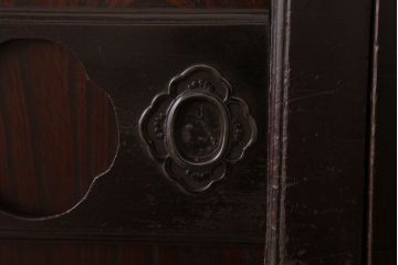 アンティーク家具　和モダンスタイル　古い木のアンティーク水屋箪笥ローボード(3)(テレビ台、キャビネット、収納棚)