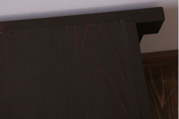 アンティーク家具　和モダンスタイル　四尺　古い木のアンティーク水屋箪笥ローボード(1)(テレビ台、キャビネット、収納棚)