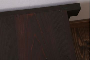 アンティーク家具　四尺　和モダンスタイル　古い木のアンティーク水屋箪笥ローボード(2)(テレビ台、キャビネット、収納棚)