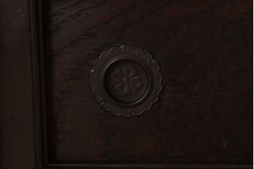 アンティーク家具　四尺　和モダンスタイル　古い木のアンティーク水屋箪笥ローボード(2)(テレビ台、キャビネット、収納棚)